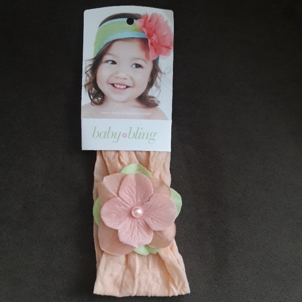 Baby Bling bow flower headband 🌸